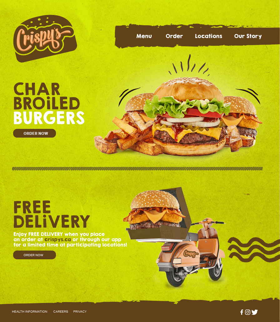 packaging of a bakeshop with cookie, coffee and a digital menu on an ipad